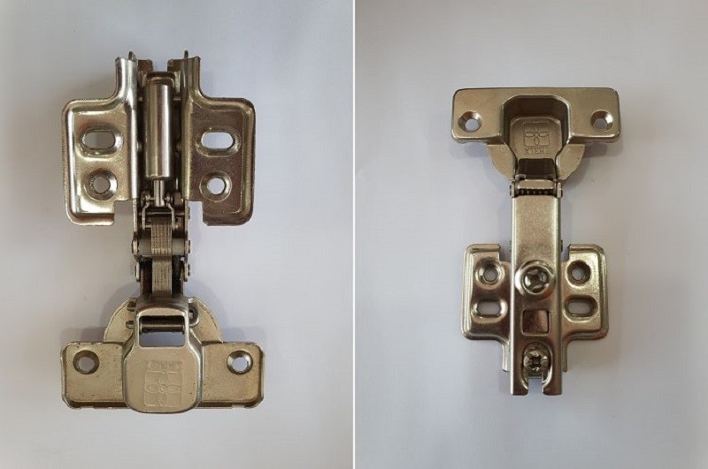 Bản lề cong nửa.